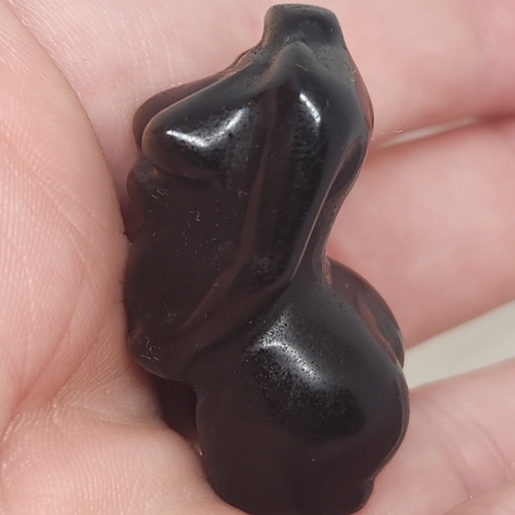 Reserved! Gold Sheen Obsidian Mothers Body Pregnant Crystal Carving. - Picture 5 of 8